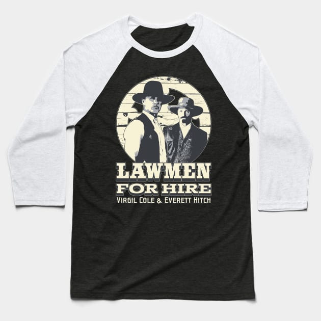 Cole and Hitch. Lawmen for Hire. Baseball T-Shirt by robotrobotROBOT